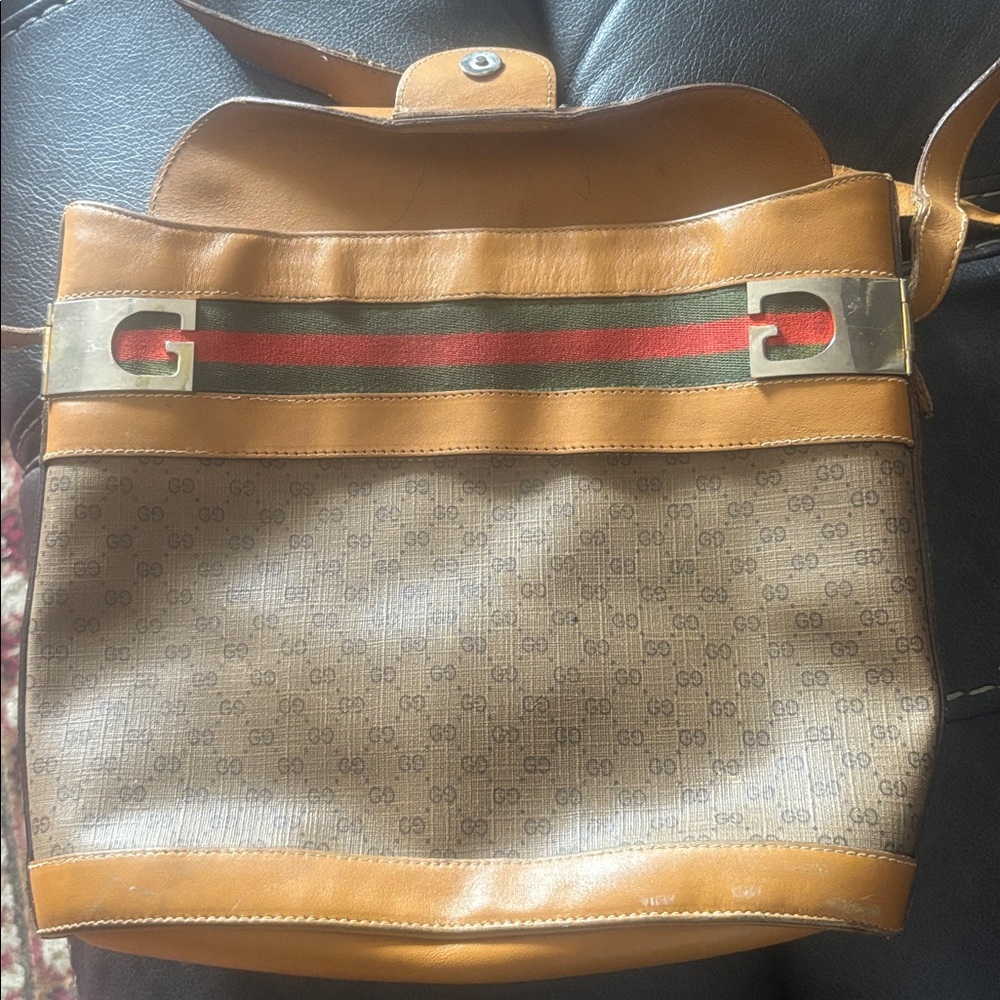 Gucci Monogram Vintage Handbag, Authentic!🔥🔥🔥